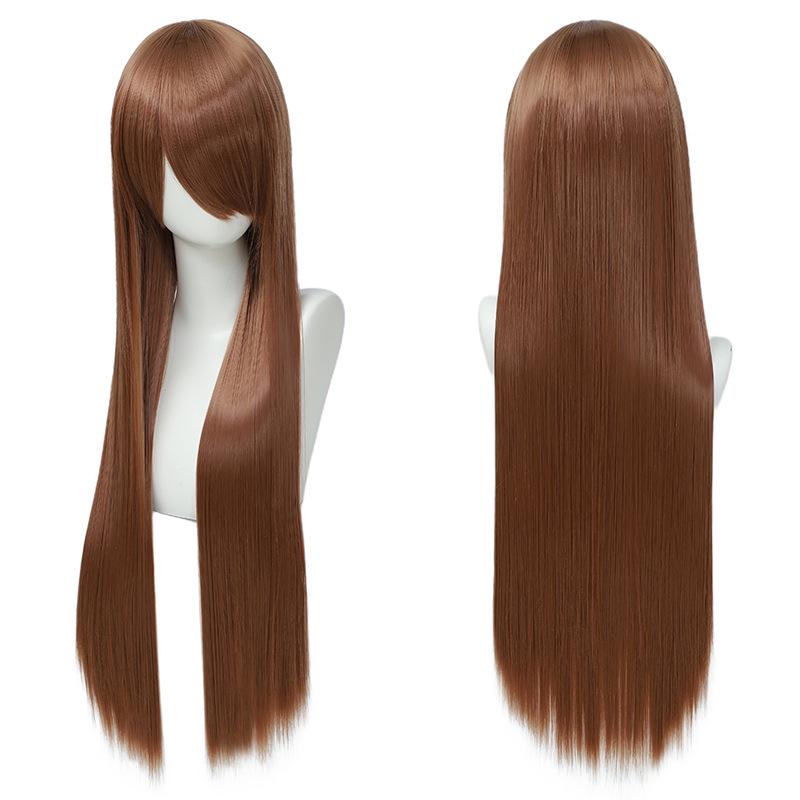 Colorful Long Straight Wig for Cosplay 80 Cm for Anime and Historical Costumes