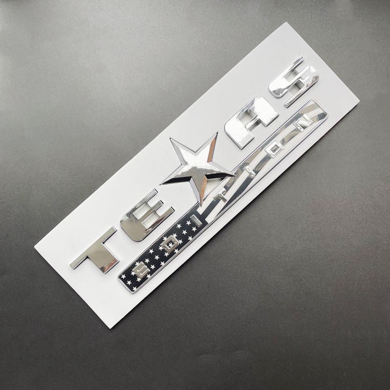 3D ABS Black Chrome Car Letters For Jeep Renegade Wrangler Patriot Texas Edition Logo Emblem Badge Trunk Sticker Accessories Re1