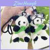 Adorable Plush Panda Keychain Pilot Bear Doll Cute Bag Charm Gift For Kids