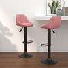 Vidaxl Bar Stools, 2 Pcs, Pink, Upholstered In Velvet