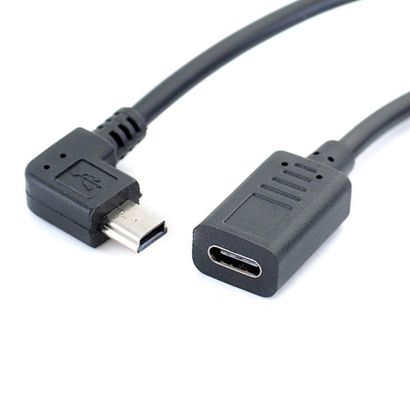 Mini USB Cable Type C Female To MiniUSB 5Pin Male Converter Adapter for MP3 Players, Digital Cameras
