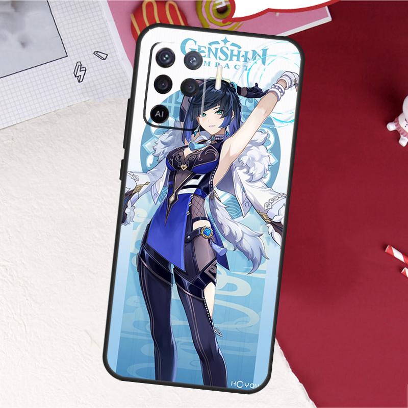 Yelan Genshin Impact Case For Oppo A16 A96 A76 A17 A18 A60 A80 A40 A38 A58 A78 A98 A94 A74 A54 A15 A57 A77 A5 Pro