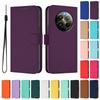 Realme12Plus Cases For Realme 12 Plus Wallet Leather Flip Cases Realme12+ Protective Card Slot Book Cover Solid Color Fundas