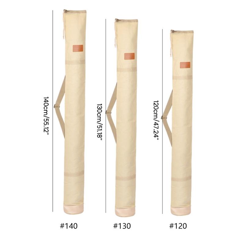 3 Size Folding Portable Fishing Rod Bag Large-Capacity Fishing Bag Thickening Canvas Bag Fishing Gear Accessories