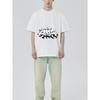 Black T Shirt with Abstract Graffiti Print for Casual Wear