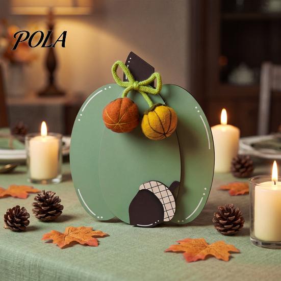 Fall Home Decorations Wooden Harvest Pumpkin Ornaments, Autumn Decorations, Decorative Tabletop Rustic Thanksgiving Decor Centerpiece for Festival