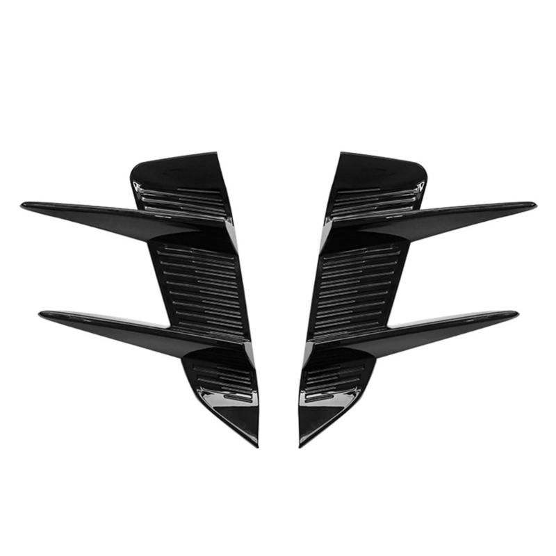 ABS Interior Accessories Front Bumper Spoiler Side Air Vent Cover Compatible for MG4 EV2022-2024 Decoration Sticker 2pcs