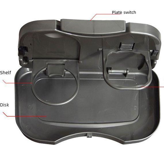 Multifunctional Car Dining Tray with Retractable Backseat Storage and Cup Holder