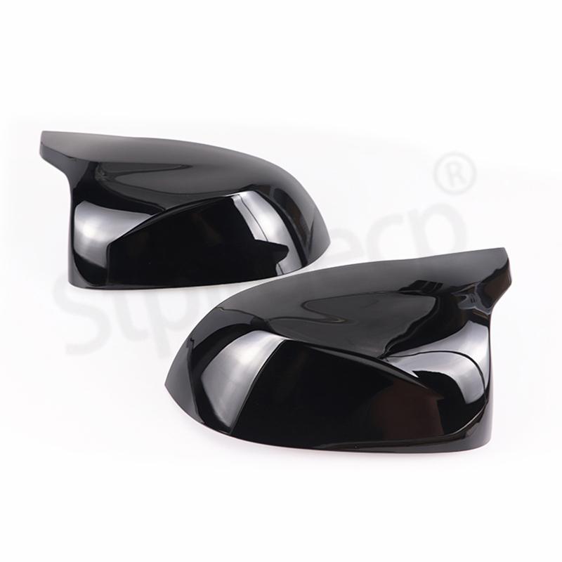 Auto Auto Rückansicht Seitenspiegel Abdeckung Trim für BMW F25 X3 F26 X4 F15 X5 F16 X6 2014 2015-2018 helle schwarz Carbon Faser Stil