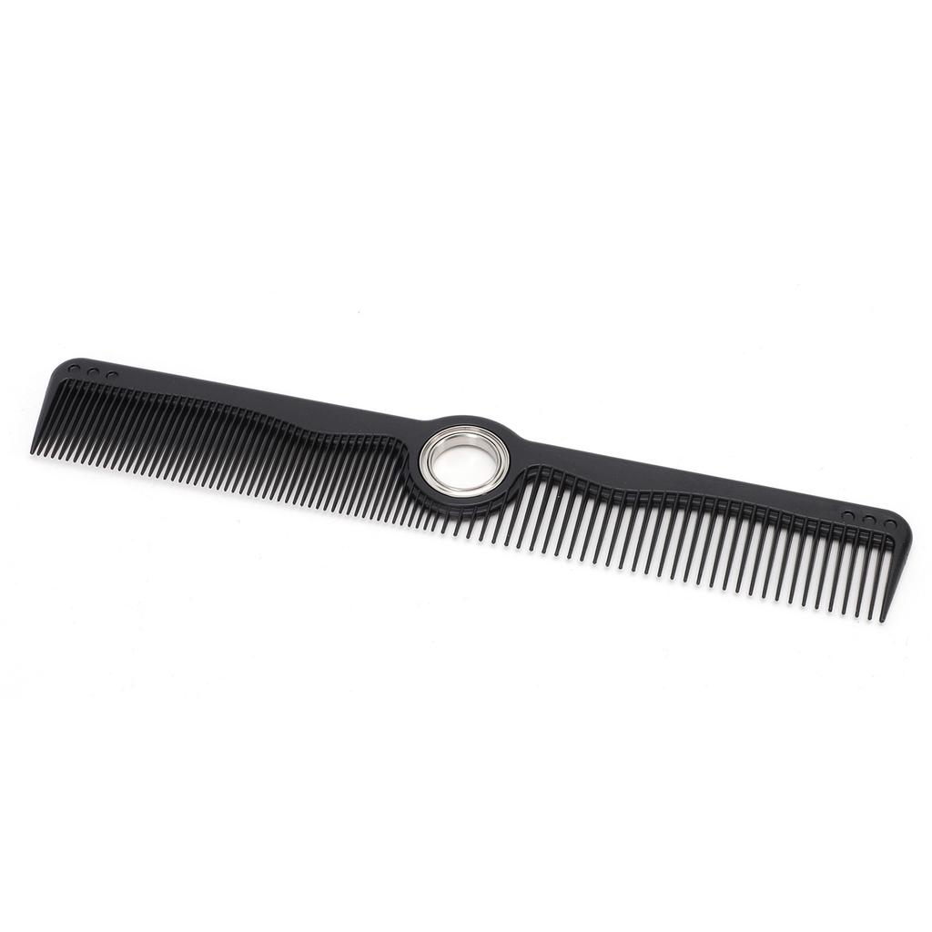Black Color Barber Comb with Fidget Spinner Center Rotatable Styling Cutting Comb for Men Women