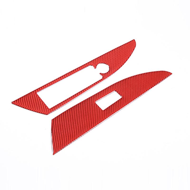 Sticker Cornice Pannello Pulsanti Alzacristalli Auto Stile Fibra di Carbonio Morbida per BMW Serie 8 G14 G15 -2023 Auto