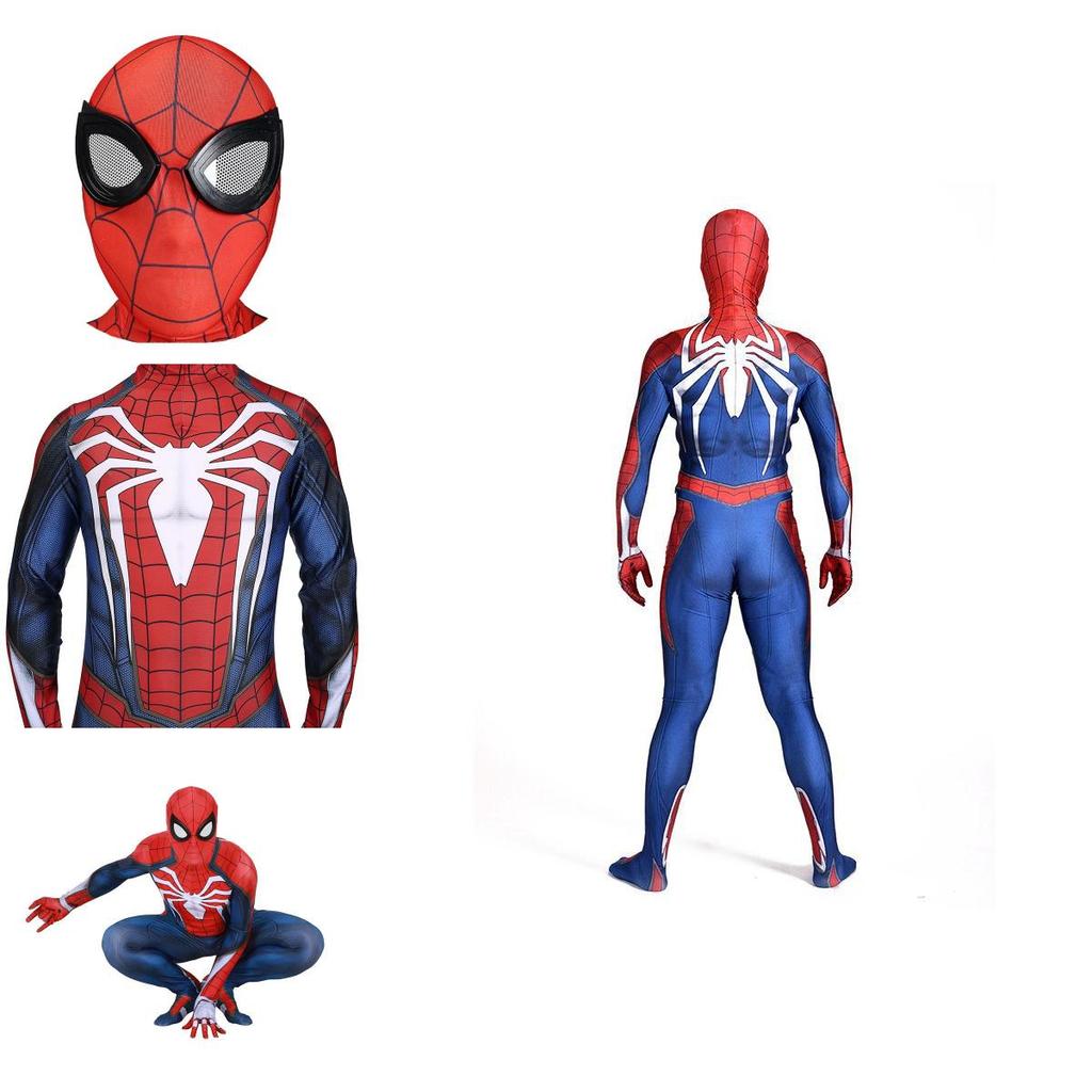 Ps4 Insomniac Spider-man Cosplay Kostüm 3D Druck Erwachsener Kinder Spidey Zentai Anzug Mit Exquisiter Verarbeitung Und Atmungsaktivem Lycra Material