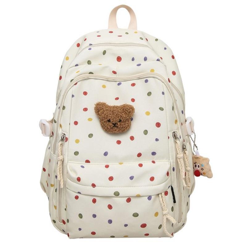 Schultasche Japanischer Rucksack weiblich einfach Koreanisch Große Kapazität Schultasche Floral Niedlicher Mädchen-Rucksack Mittelschul-Tasche