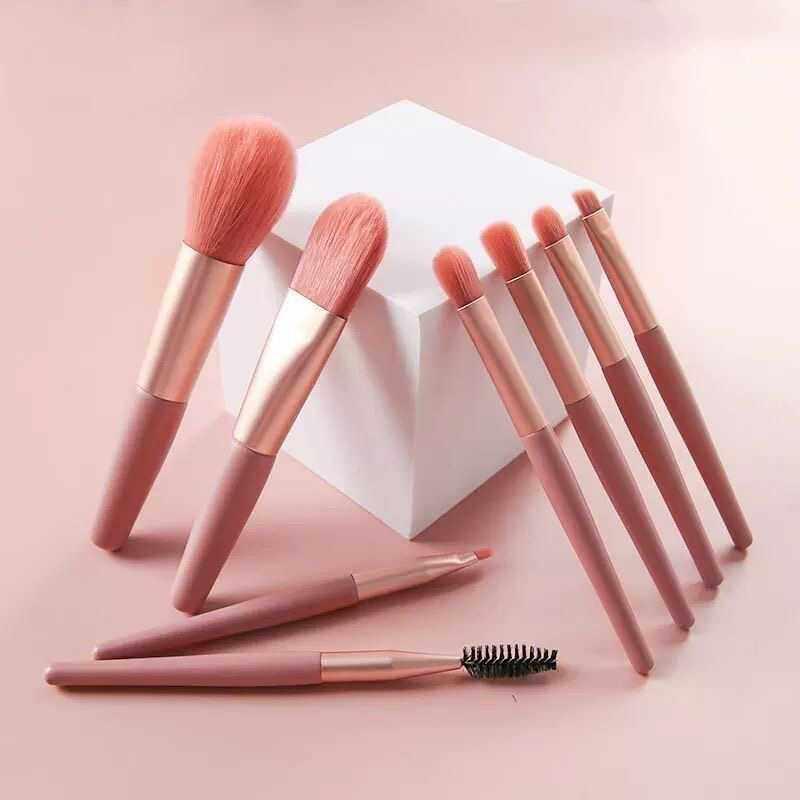 New 8Pcs Makeup Brush Set Makeup Concealer Brush Blush Loose Powder Brush Eye Shadow Highlighter Foundation Brush Beauty Tools