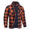 Men's /Winter Long Sleeve Lapel Plaid H Thickened Shirt Jacket