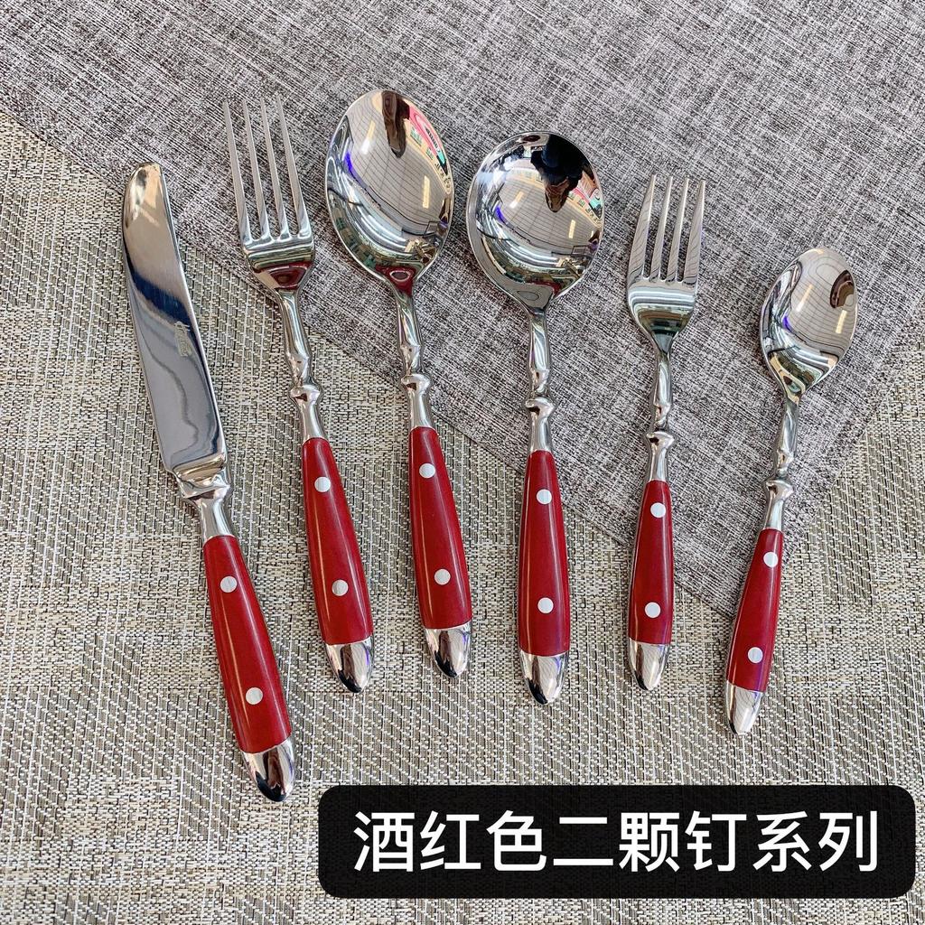304 Stainless Steel Western Tableware Knife, Fork, and Spoon Set Dinner Set Dinnerware Cutlery Set 1 Piece / 5-piece Set