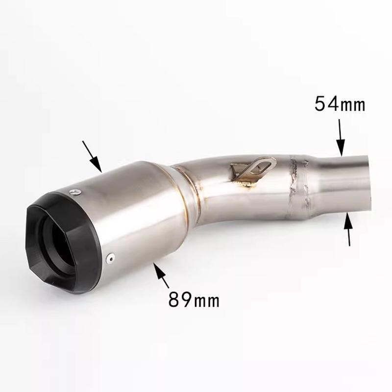 ZX-6R 636 2009-2020 Slip-on Motorcycle Exhaust Muffler With Sticker Laser Down Escape Moto for Kawasaki Ninja ZX6R ZX636