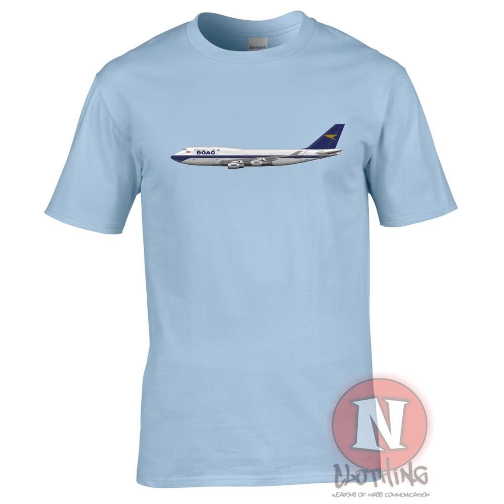 Boac 747 T-Shirt Ba Jubiläum Livery Flugzeugbeobachter Airline Personal Flughäfen Tee