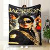 Michael Jackson-themed Warm blanket, vibrant design Flannel blanket for bedroom, living room, sofa, and nap.
