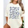 Fresh Blueberry Fruits Printing T Shirt Woman Summer Cotton Sportswear O-Neck Casual T Shirts Loose Short Sleeve