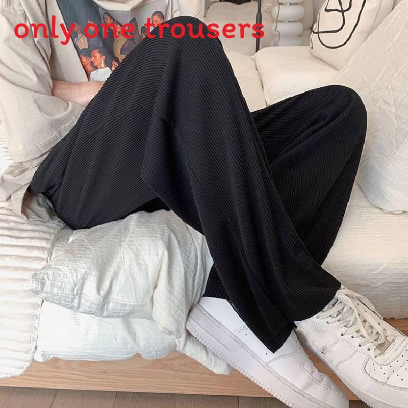Ice Silk Casual Pants For Men With High Elasticity And Drawstring Closure For Summer Comfort
