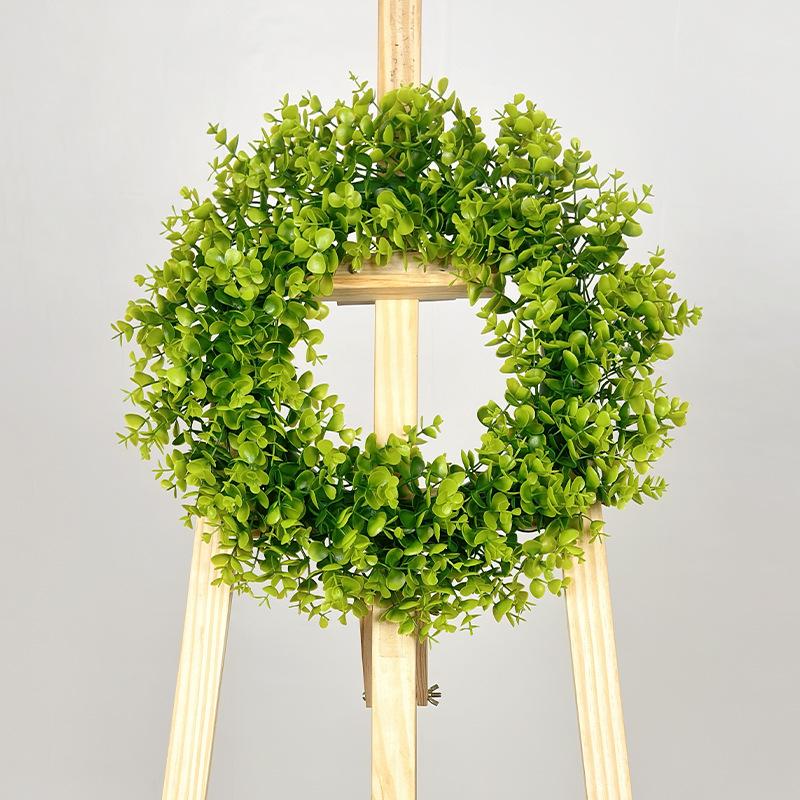 Eucalyptus Green Leaves Wreath - Spring/Summer Door & Window Hanging Decoration