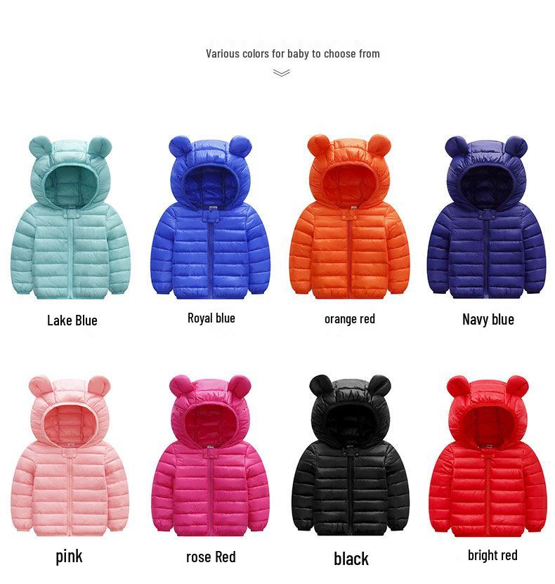 Kids' Lightweight Down Jacket: Warm Cotton Coat for Babies, Infants, Boys, and Girls - Autumn/Winter