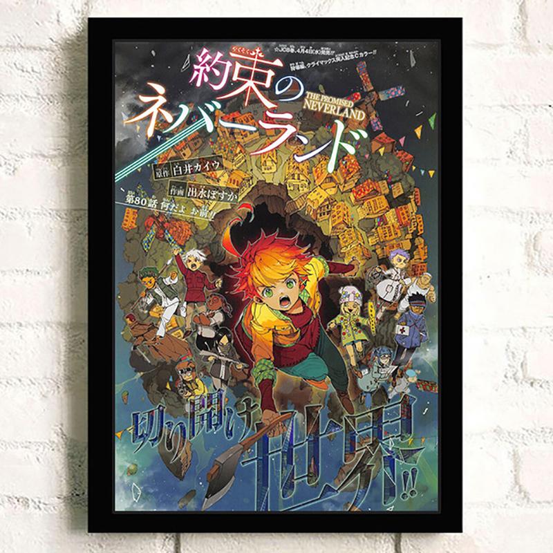 Popular 5D Diy Cross Stitch The Promised Neverland Painting Full Drill Cross-Stitch Crafts Kit Wall Sticker Home Decor