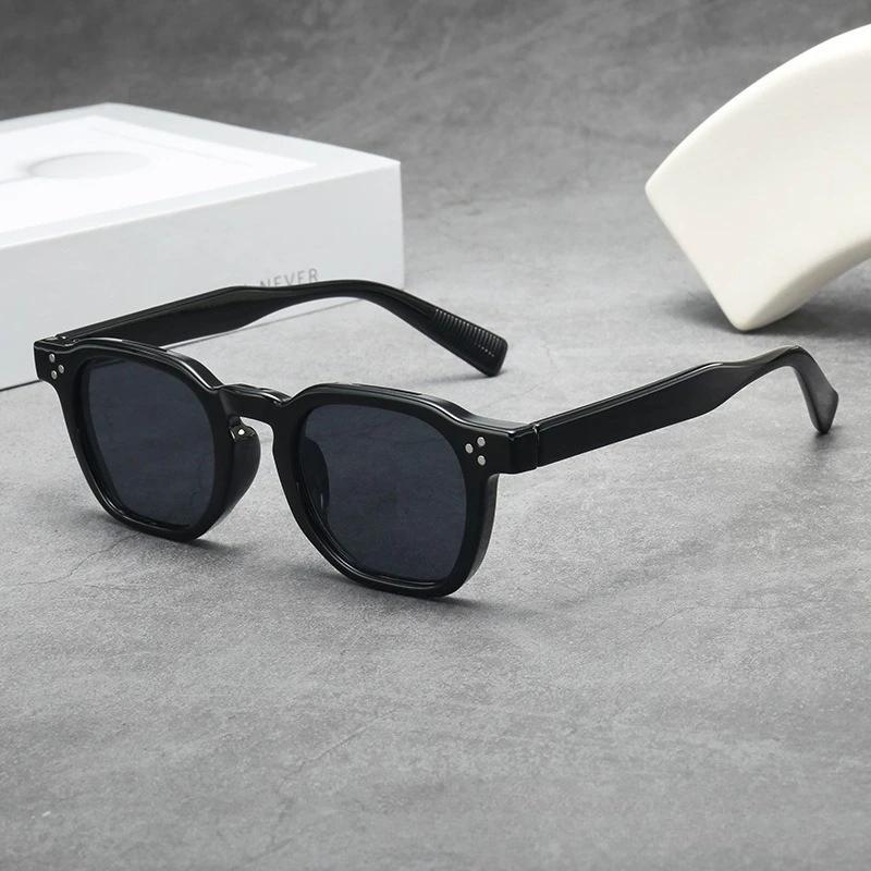 New Fashionable PC Mens and Womens UV Resistant SunGlasses Personalized and Versatile UV400 Elliptical Small Frame Glasses