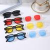 Lunettes de Soleil Carrées Classiques Vintage Rétro pour Hommes Lunettes de Vue Multi-Couleurs Cool pour la Photographie Lunettes de Soleil Mode pour Femmes Protection UV pour le Voyage