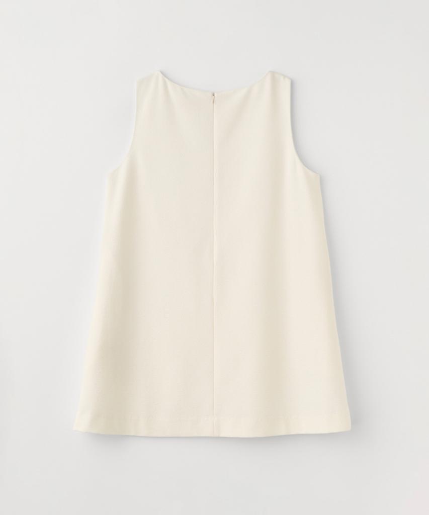 Selliteiljeu Boat Neck Flared Mini Dress_Ivory