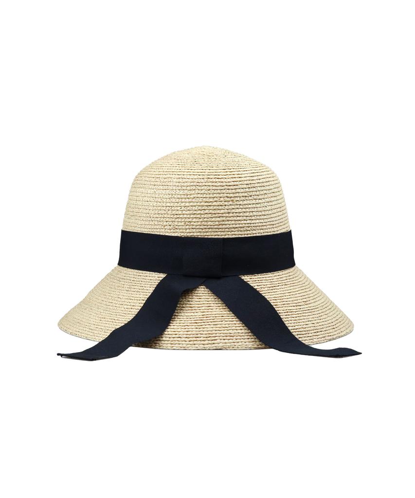 Kaliseumontapone Gregory Ribbon Raffia Cloche Hat