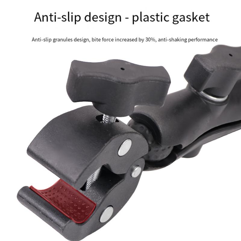 Quick Install Adjustable Double Arm Camera Mount for Bikes Providing Shock Absorption Universal Fit and Easy Attachment