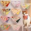 Pet Cat Saliva Towel And Wind Triangle Scarf Cat Collar Small Dog Cat Accessories Cat And Dog Scarf Dog Collar