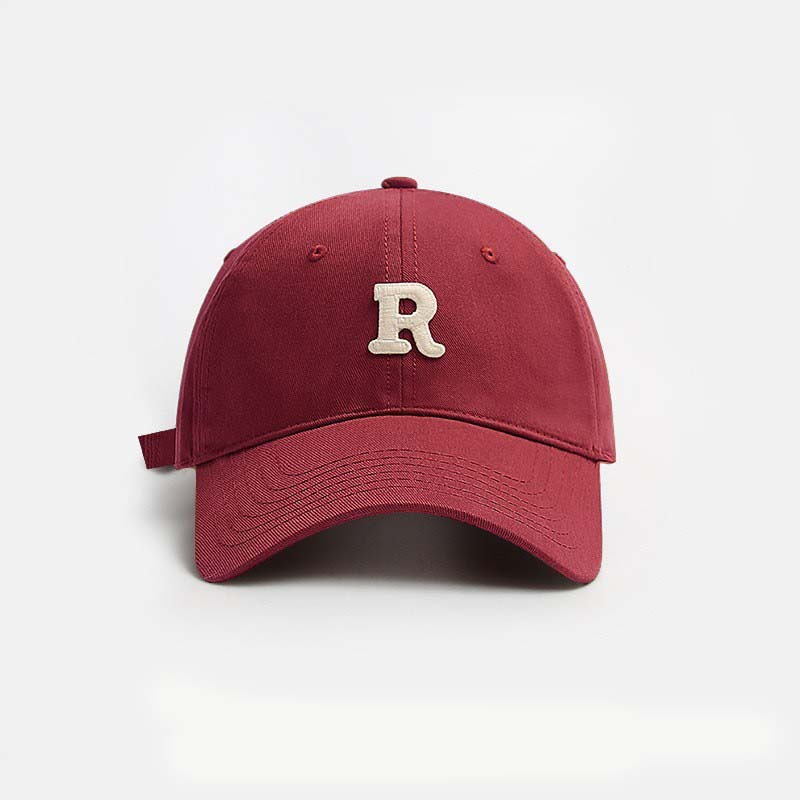 Vintage Letter Embroidered Baseball Cap Trendy Peaked Hat Outdoor Sun Protection Cap For Men And Women