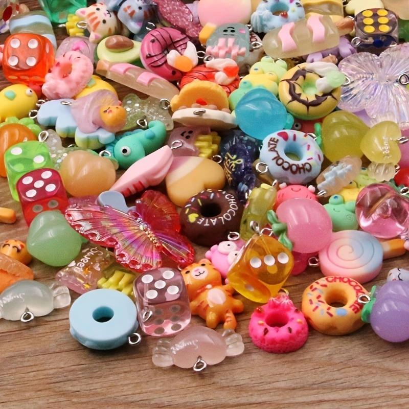 5 pièces/lot ou 20 pièces/lot 80 Styles mélange fruits animaux Popsicle bonbons résine boucle d'oreille breloques résultats de bricolage porte-clés Bracelets pendentif pour la fabrication de bijoux