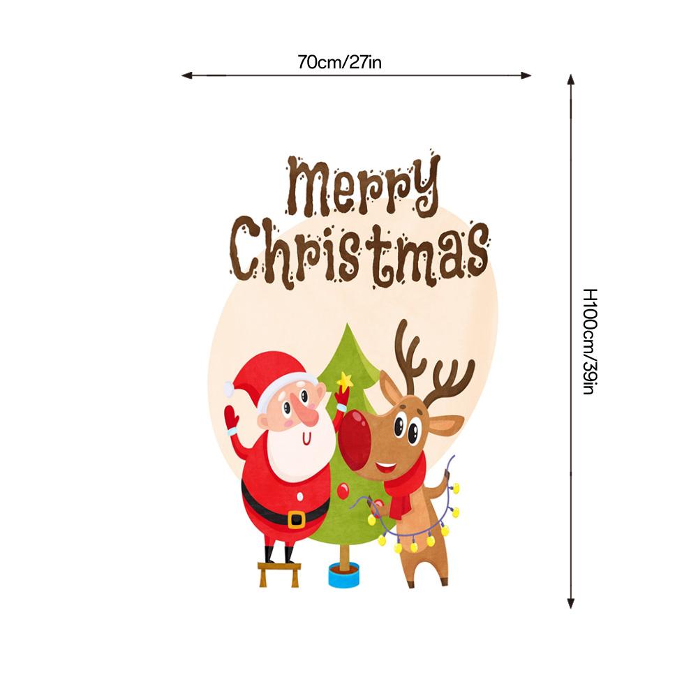 Christmas Throw Blanket Santa Claus Reindeer Festive Holiday Cozy Warm Soft Plush Bedspread Decor Gift