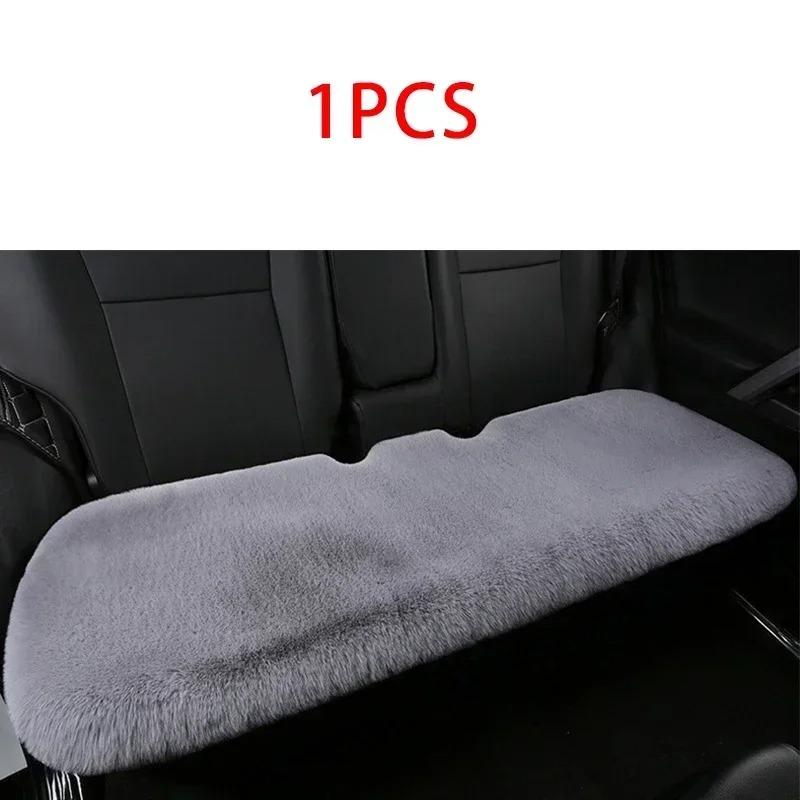 Pernă de Scaun Auto Blană de Iepure Plusată Căldură de Iarnă Lână Groasă Pătrat Pernă Multicoloră pentru Șoferul Principal sau Copilot Husă Universală