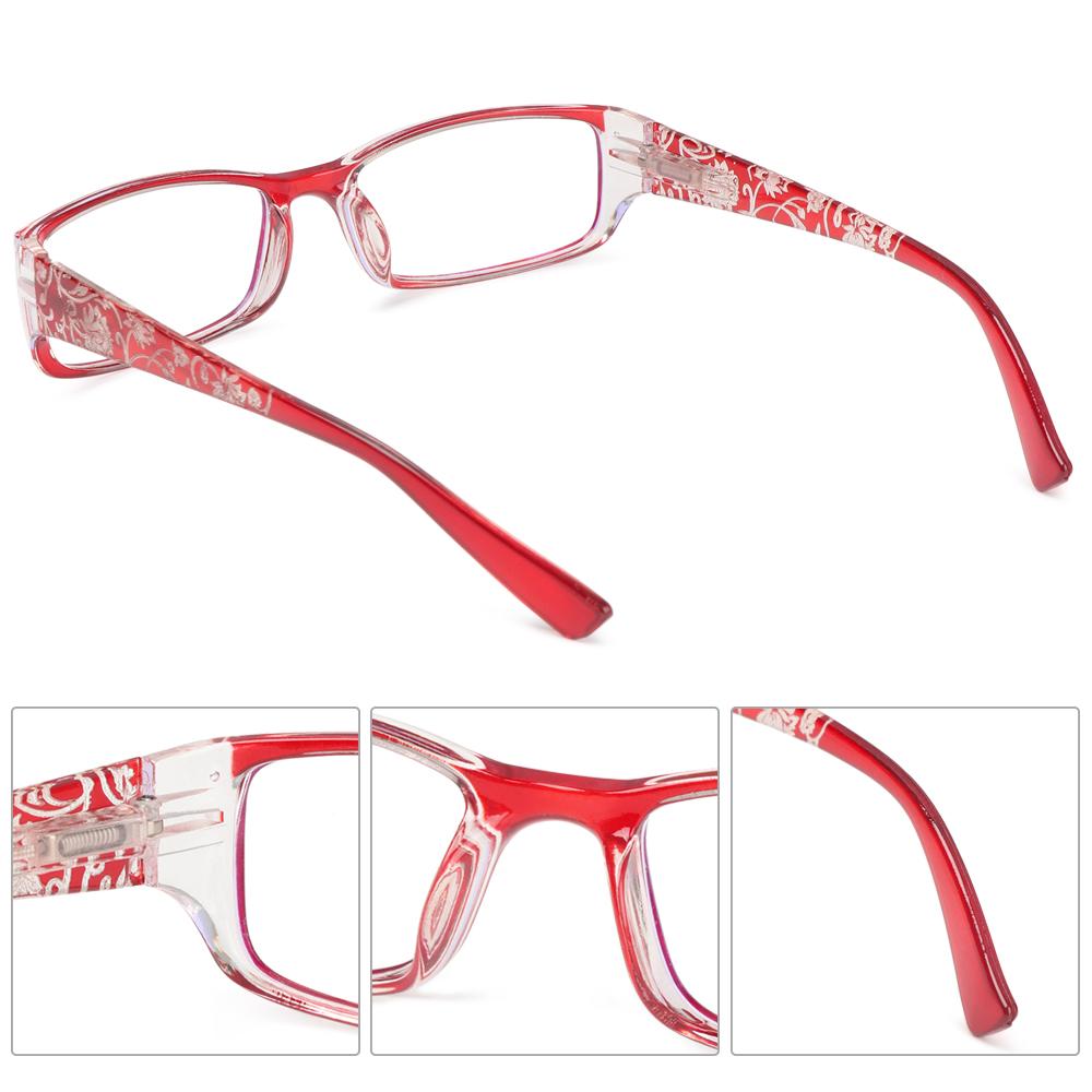Flowers Portable Ultra Light Frame Anti-Blue Light Eyeglasses Reading Glasses Eye Protection
