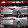 For Hyundai Sonata 2015 2016 2017 LED Rear Bumper Reflectors Running Dynamic Turn Signal Running Brake Lamps Car Accessories 12V
