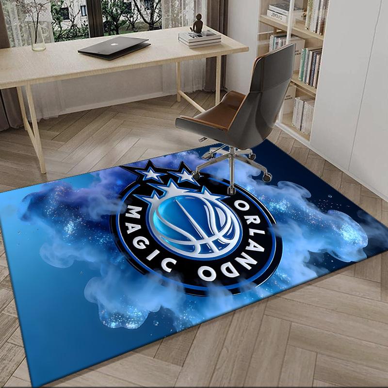 Orlando Basketball Carpet, Kitchen Rugs, Yoga Mat, Non-Slip Mats, Rug for Bathroom, Living Room Bedroom, Camping Rugs Christmas Gift