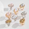 Baroque Special-Shaped Pearl Ring - Retro Irregular Alloy Design
