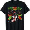 Funny Christmas Stocking Dachshund Dog Lovers Xmas Gift T Shirt. Short Sleeve 100% Cotton Casual T-shirts Loose Top Size S-3X...