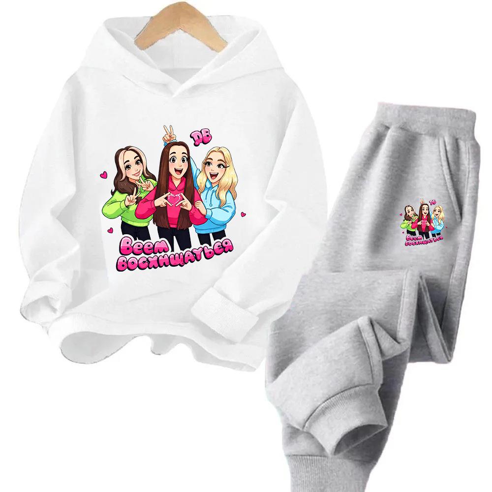 Ensemble Sweat à capuche et Sweatshirt Anime Chasseur de Démons pour Enfants - Nouveau Style Deux Pièces