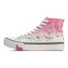 Li Ning Line Friends X Klassische High-Top Canvas-Sneaker Damen-Sneaker Lila Rot AGCQ594-2