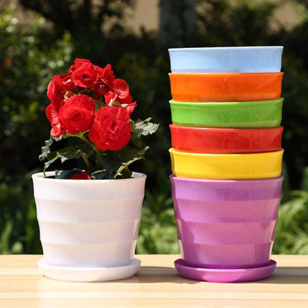 Plastic With Trays Plant Tool Mini Basin Green Plant Flower Pot Succulent Plant Flowerpot