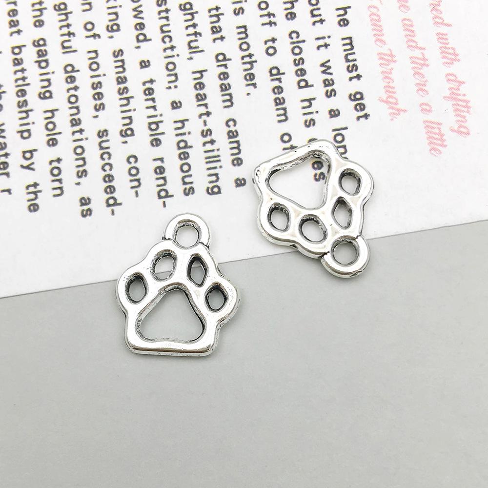 Antique Silver Teddy Bear Pendant Charm for DIY Jewelry