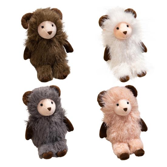 Kleines Schaf Kuscheltier Puppe Niedliches Weiches Lamm Plüschtier Geschenk für Kinder Jungen Mädchen Geburtstagsparty Heimdeko