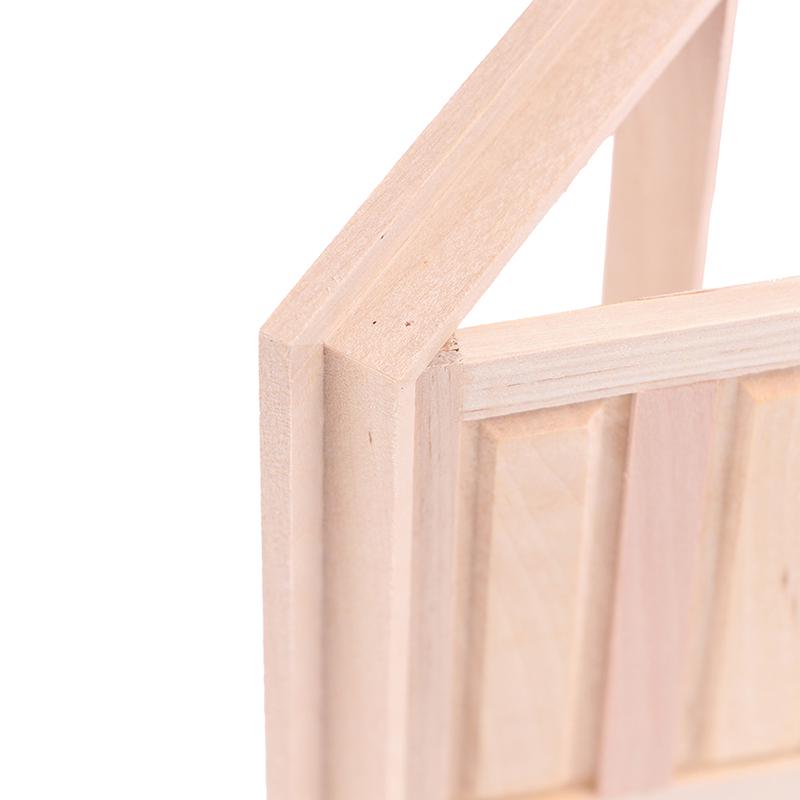 1/12 Dollhouse Miniature 4 Panel Interior Wooden Door Diy Model Accessories Toys