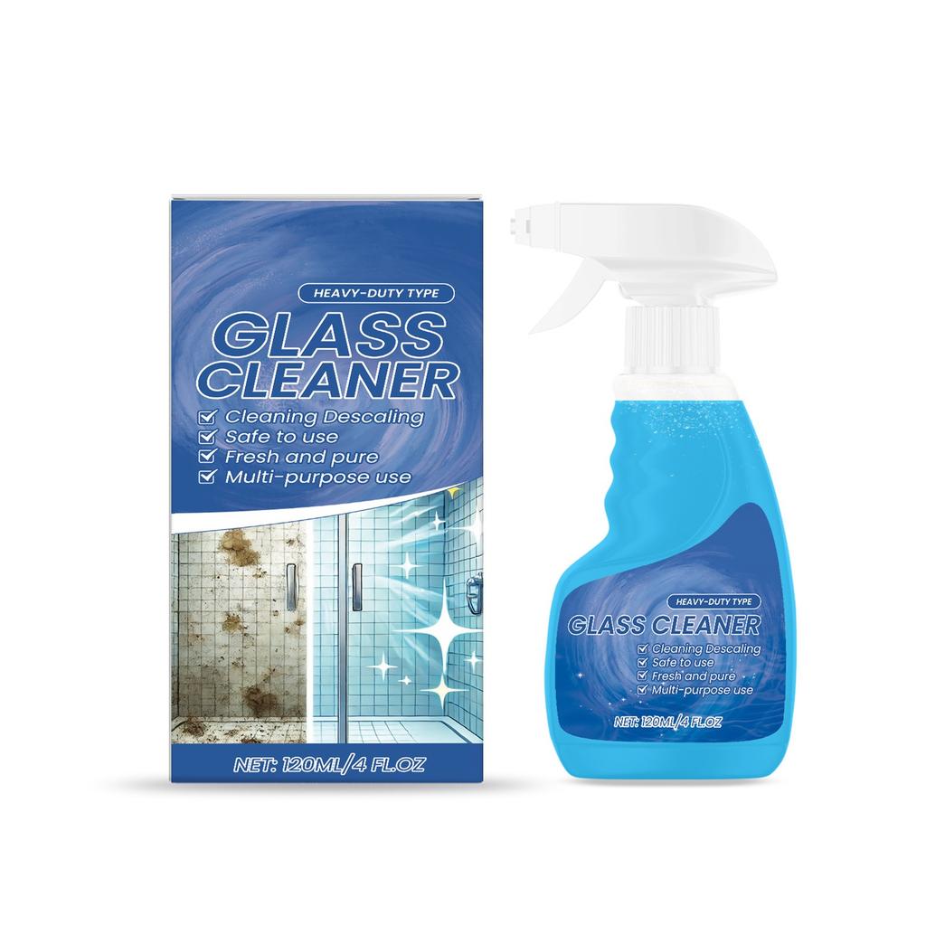 Agent nettoyant détartrant pour vitres, puissant, dégraissant, détachant, spray nettoyant pour vitres, 120 ml